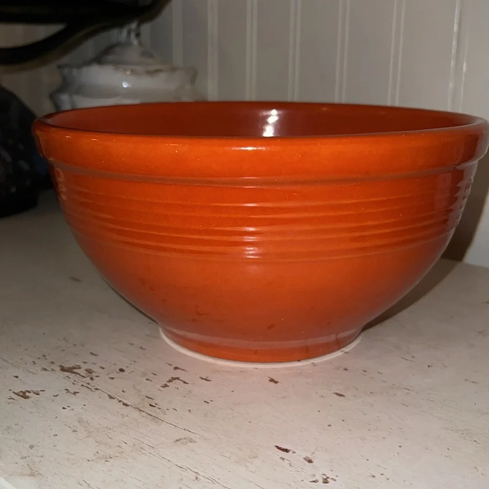 Bauer 12 orange mixing bowl